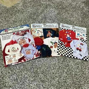 Lot of 3 Daisy Kingdom No Sew Fabric Appliques Cowboy Dog, ABC Puppy, USA